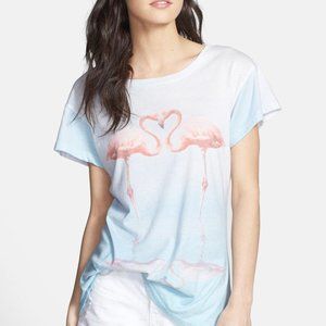 Wildfox Flamingo Love Tee, XS